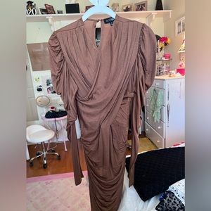 Intermix brown dress